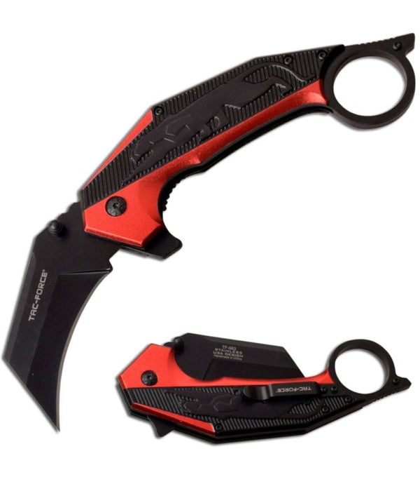 Red /Black S/A 5.5" Karambit knife