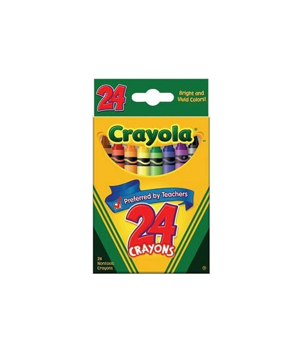 Crayola 24ct crayons 3-1/2"