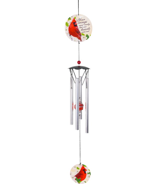 Cardinals Appear As Angels Wind Chime