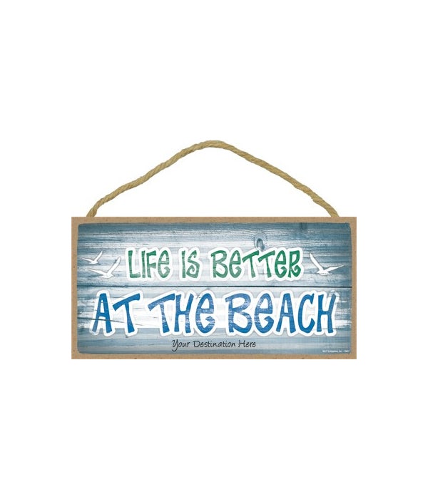 Life is better at the beach - flying sea