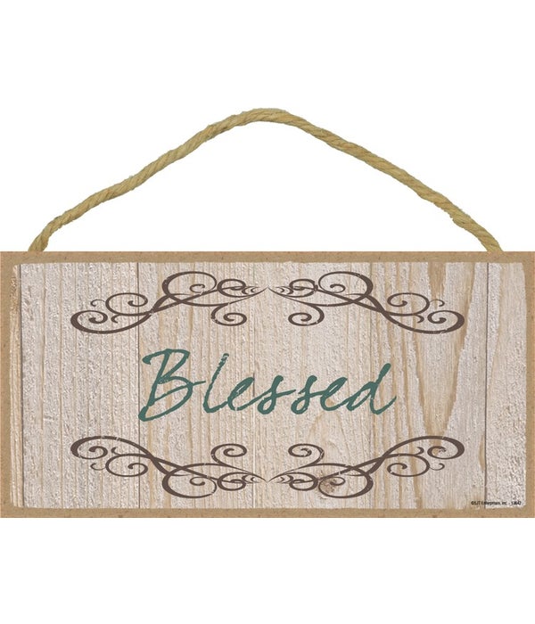 Blessed-5x10 Wooden Sign
