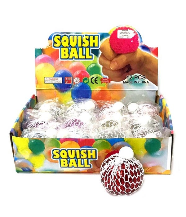Light up mesh squeeze ball