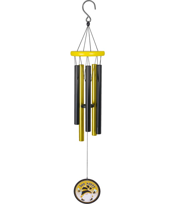 Bee Happy Gnome Wind Chime