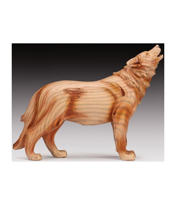 Wood-like" carved" Wolf