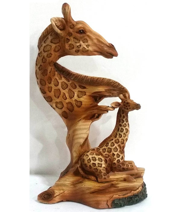 Wood-like"carved" Giraffe Head 7.75"