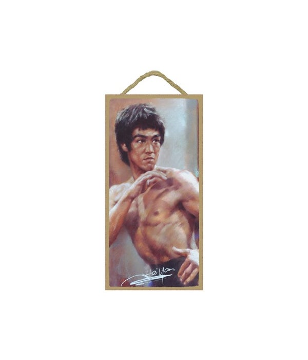 Bruce Lee-5x10 Wooden Sign