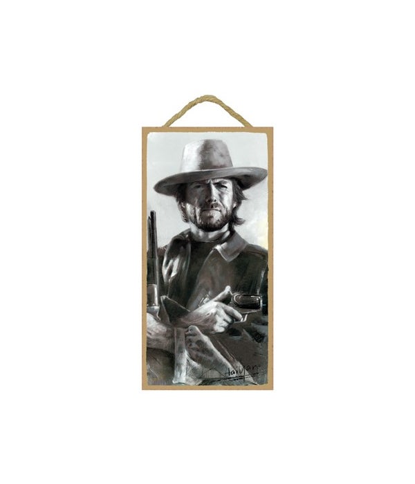 Clint Eastwood-5x10 Wooden Sign