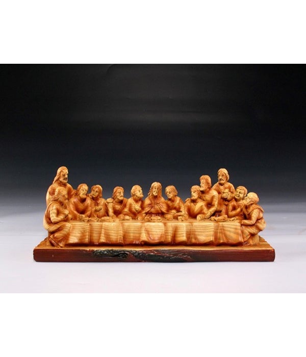 Wood-like"carved" Jesus at Last Supper