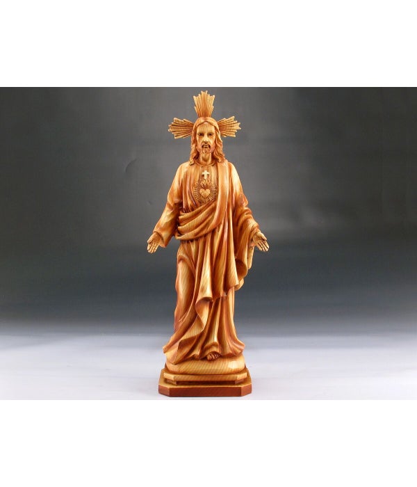 Wood-like"carved" Jesus 13"