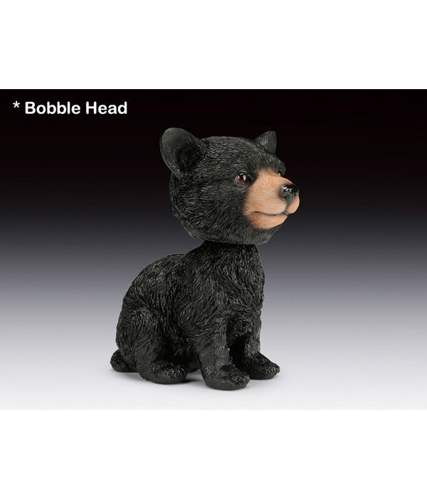 Black Bear Bobble head 6.25" H