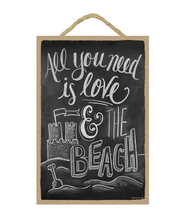 All you need is love and beach 7x10 Chal