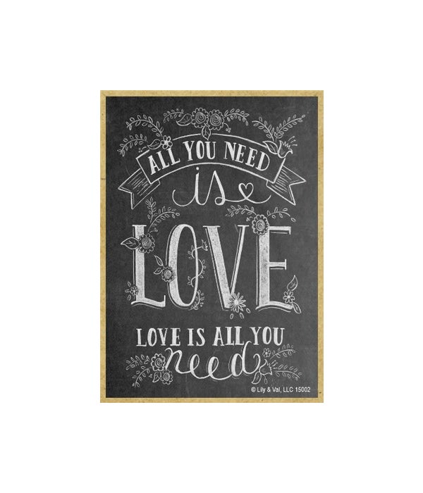 All you need is love - love is all you n