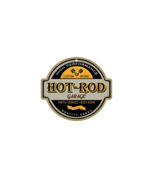 Hot-Rod Garage 10" sign
