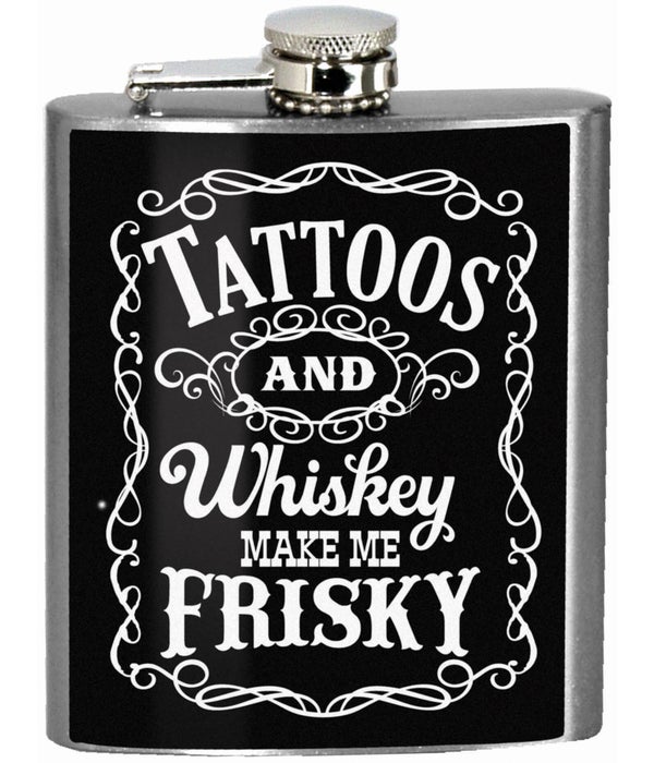 TATTOOS AND WHISKEY FLASK
