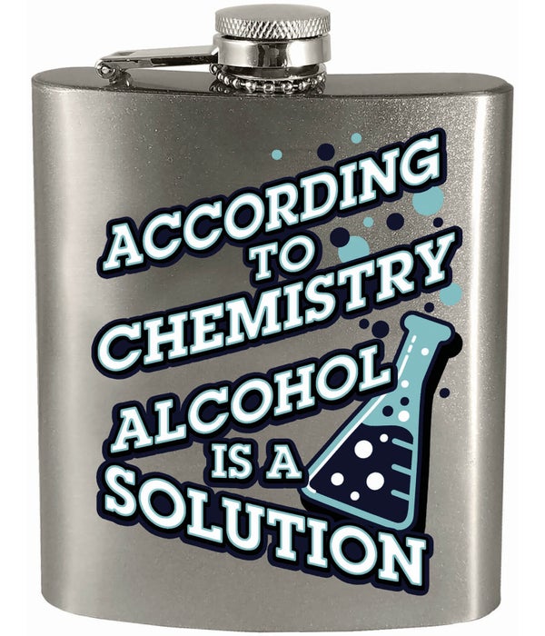 ALCOHOL IS A SOLUTION FLASK