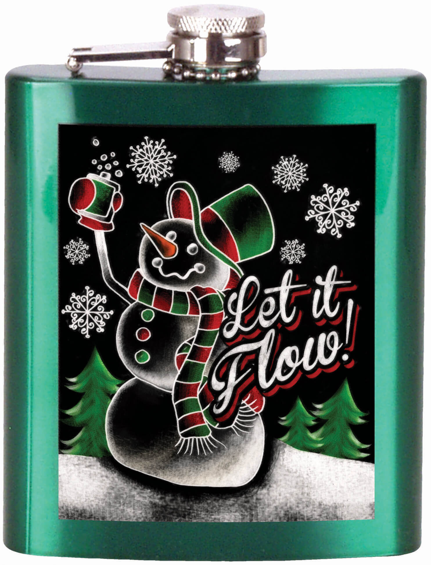 Betty Boop Christmas Hip Flask