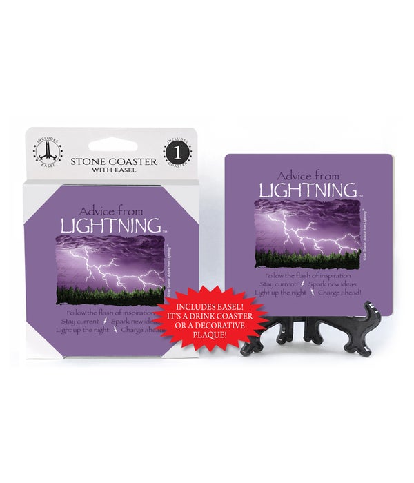 AdviceFrom Lightning 1 pack stone coaster