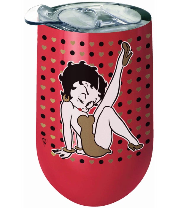 BETTY BOOP  Wine Tumbler with Lid