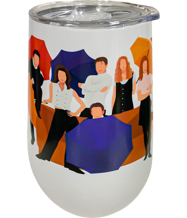 FRIENDS Wine Tumbler with Lid