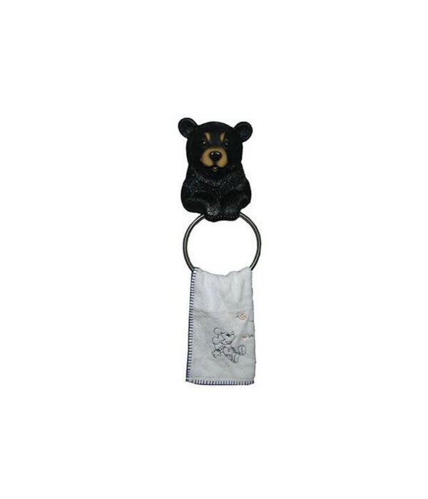 Bear towel holder 8"