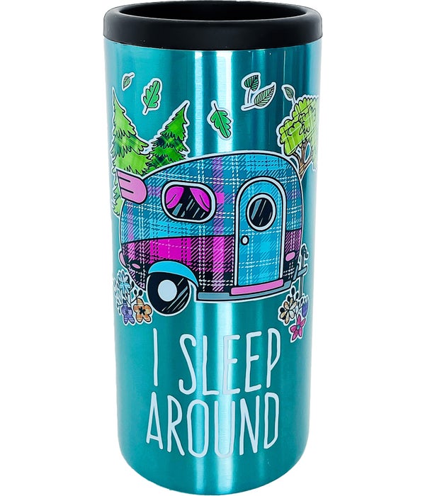 I SLEEP STAINLESS CAN COOLER