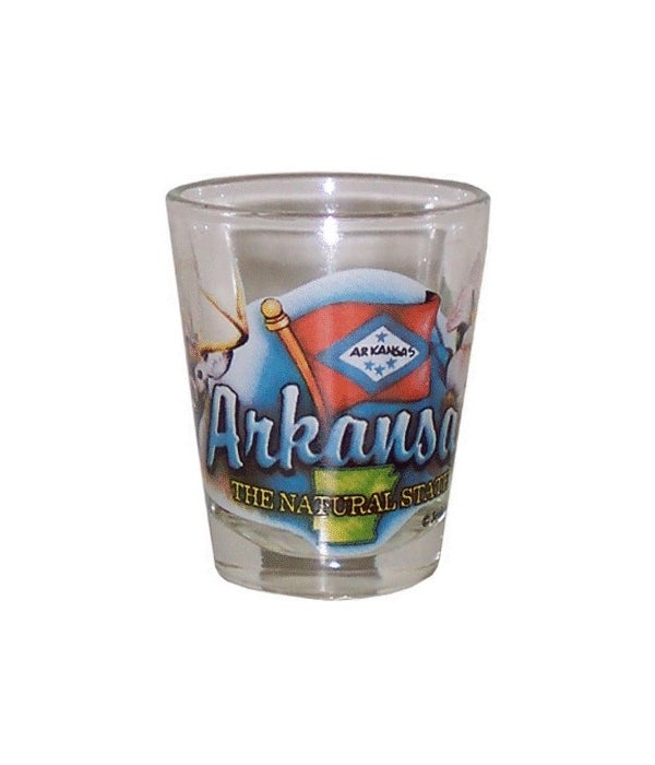 Arkansas elements shotglass
