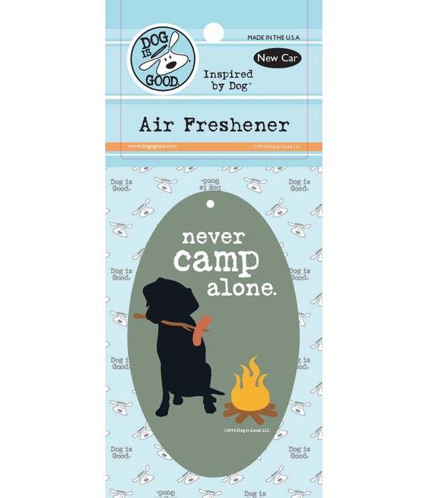 Never Camp Alone Air Freshener