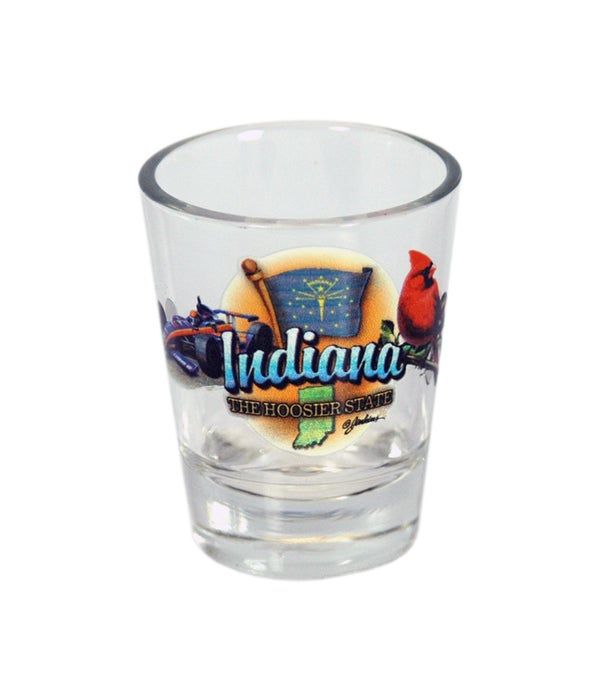 Indiana elements shotglass