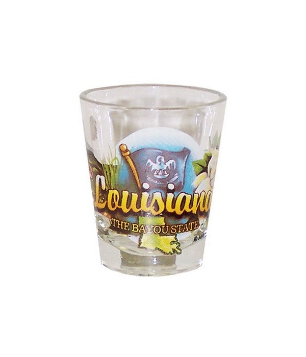 Louisiana elements shotglass