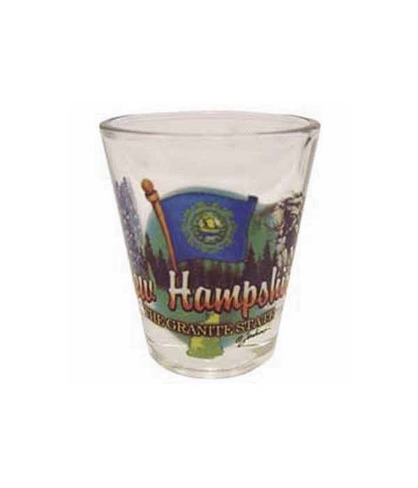 N Hampshire element shotglass
