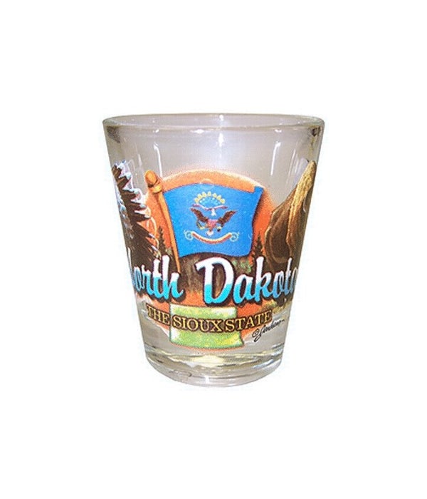 N Dakota elements shotglass