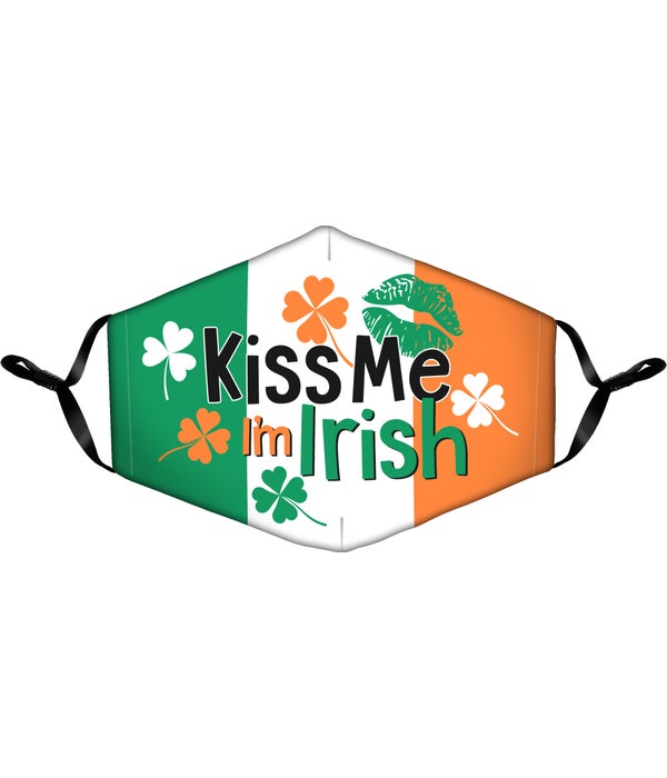 KISS ME I'M IRISH Face Mask