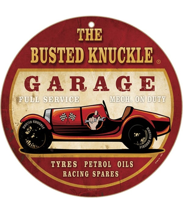 Busted Knuckle Full Service 10" sign