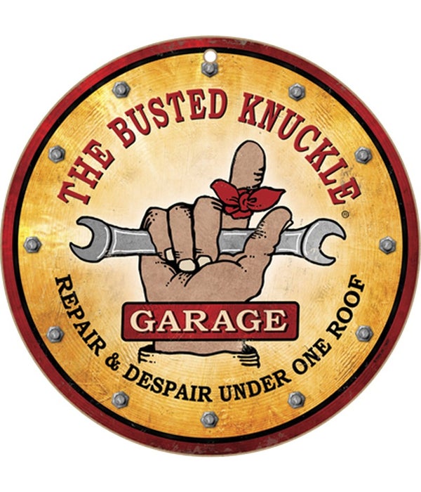 Busted Knuckle Repair10" sign