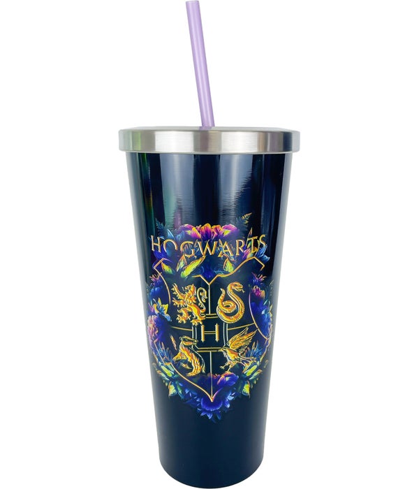 HOGWARTS Stainless Cup with Straw