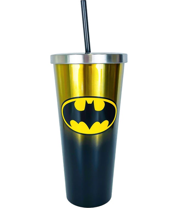 BATMAN Stainless Cup with Straw