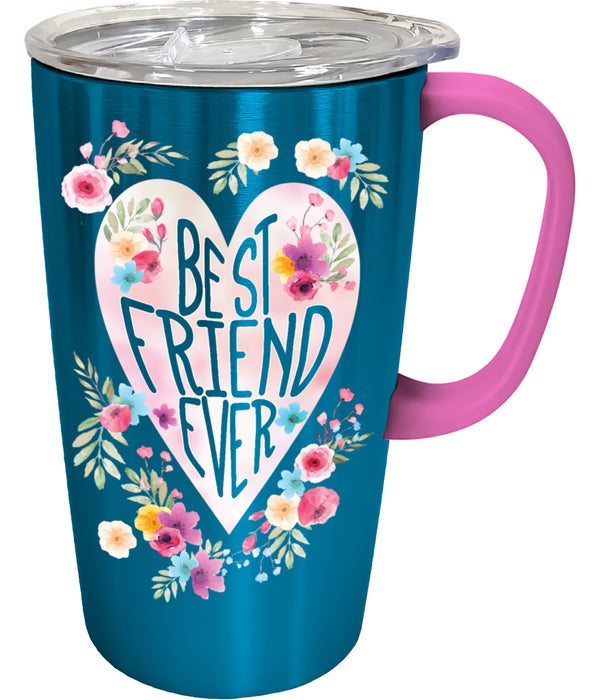 BEST FRIEND STAINLESS Travel Mug with Handle