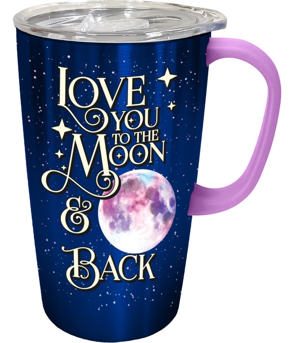 MOON AND BACK STAINLESS Travel Mug with Handle