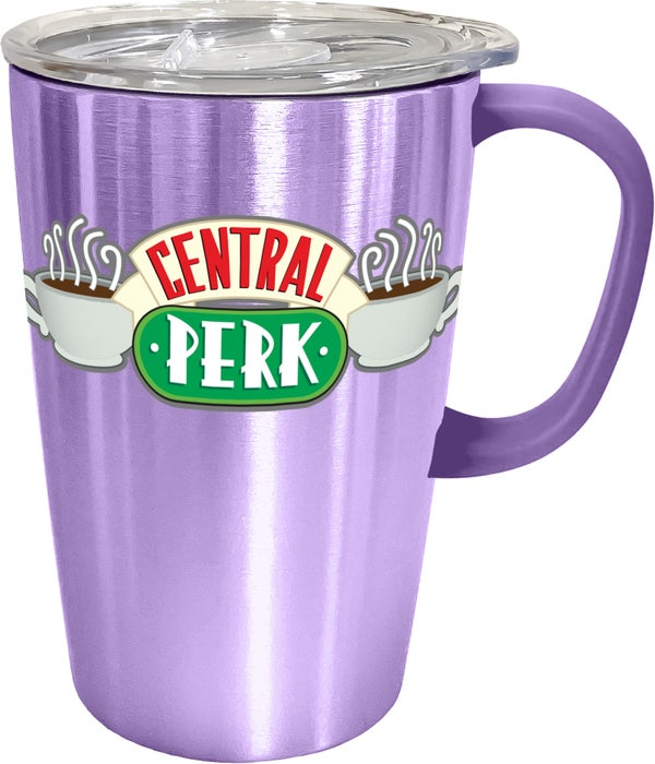 FRIENDS TV SHOW CENTRAL PERK ACRYLIC TRAVEL TUMBLER Straw Cup NEW