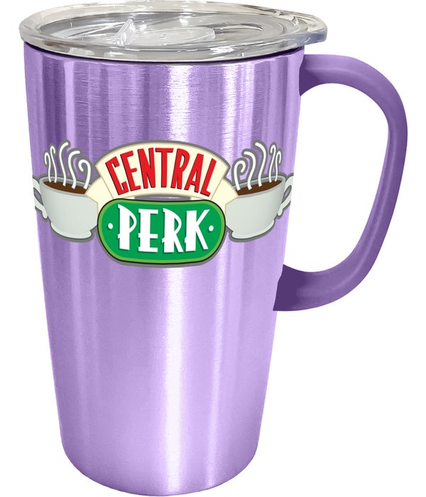 CENTRAL PERK STAINLESS Travel Mug with Handle