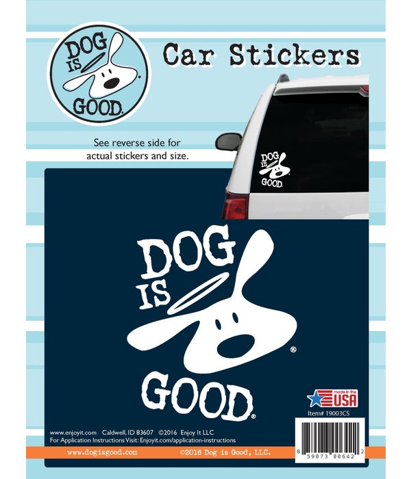 Dog Is Good Car Sticker