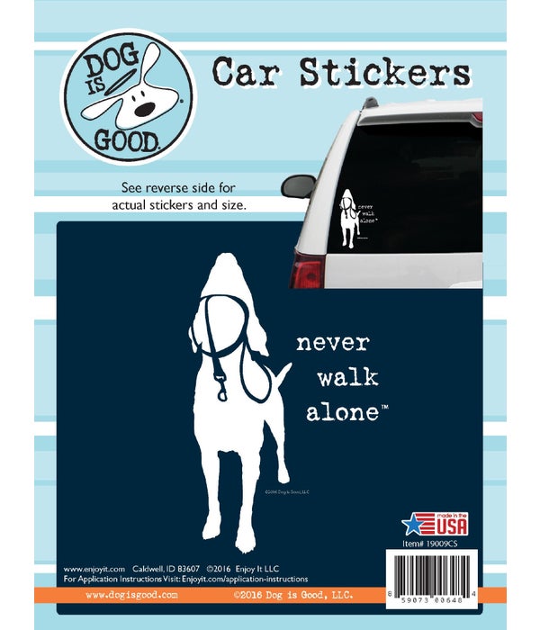 Never Walk Alone Car Sticker