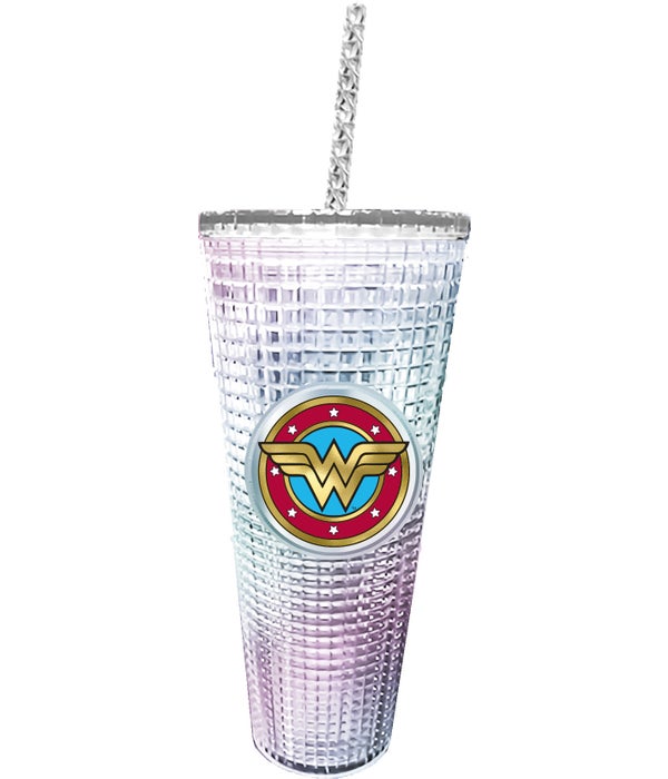 WONDER WOMAN Diamond Cup with Straw