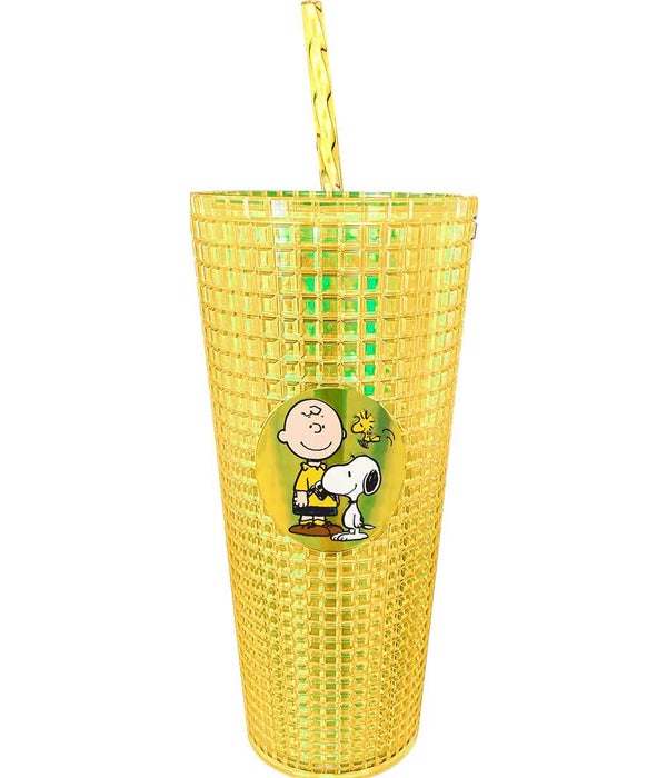 PEANUTS Diamond Cup with Straw