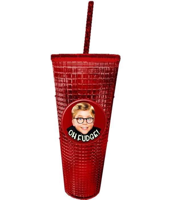 A CHRISTMAS STORY Diamond Cup with Straw