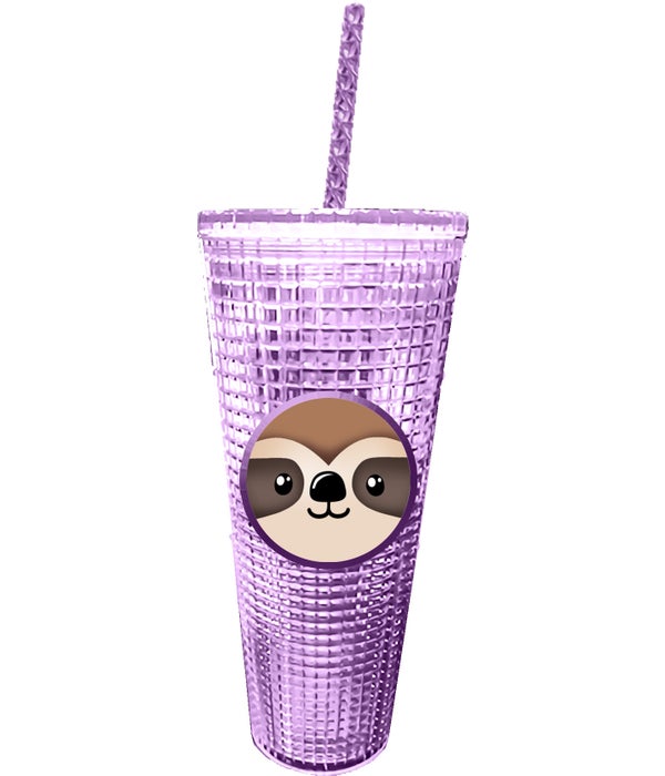 SLOTH Diamond Cup with Straw