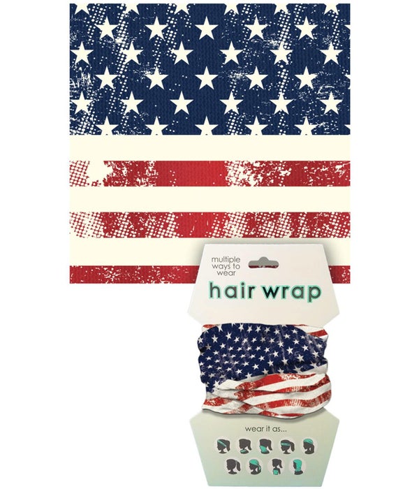 AMERICAN FLAG HAIR/FACE WRAP