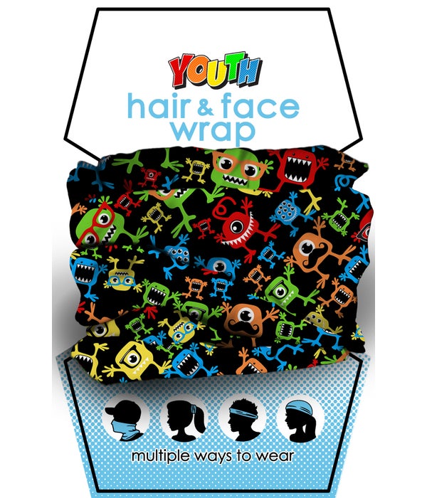 MONSTERS YOUTH HAIR/FACE WRAP