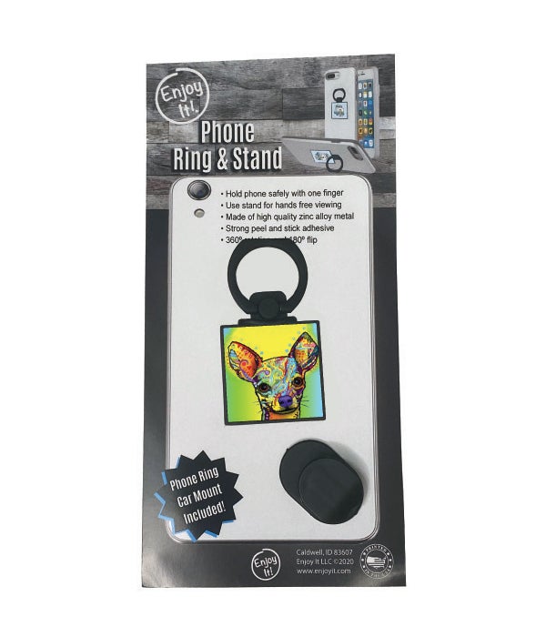 Chihuahua Phone Ring & Stand