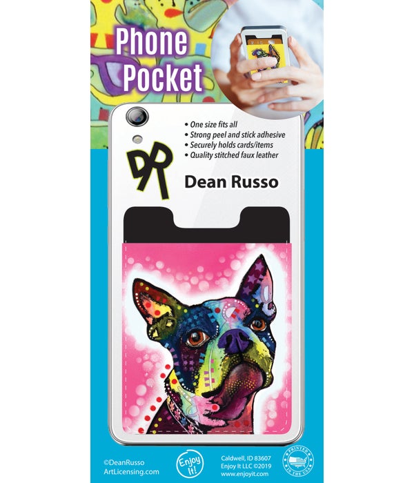 Boston Terrier Phone Pocket